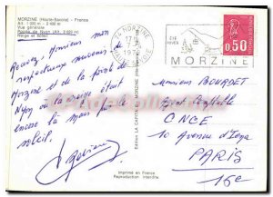 Postcard Modern Morzine Haute Savoie General view Pointe de Nyon Snow and sun