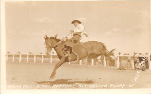 J39/ Trinidad Colorado RPPC Postcard 20s Kit Carson Round-Up Hank Mills  259