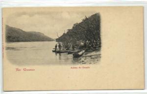 angola, Rio Quanza, Acima do Dondo, Native Canoe (1899)