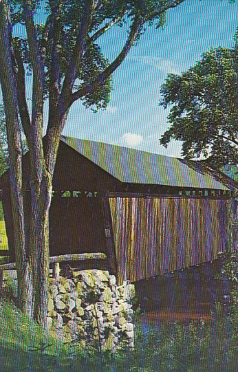 Old Covered Bridge In Bradford New Hampshire