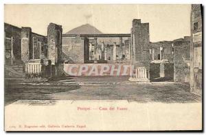 Old Postcard Pompei Casa del Fauno