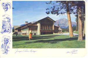 Jasper Park Lodge Jasper Alberta AB JPL CNR Hotel Vintage Postcard D23