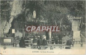 Old Postcard LOURDES-Miraculous Cave