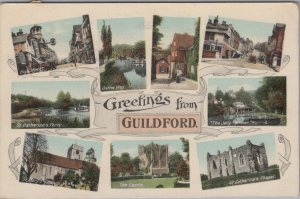 Surrey Postcard - Greetings From Guildford   XT234
