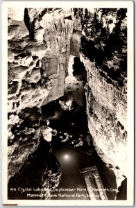 1950's Crystal Lake September Morn Mammoth Cave Real Photo RPPC Posted Postcard