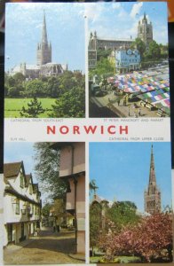 England Norwich Cathedral St Peter Mancroft and Market etc - posted