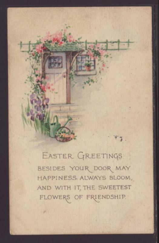 Easter Greeting,Scene Postcard