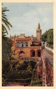 BF34446 la giralda desde los alca reales alcazares sevilla spain front/back scan