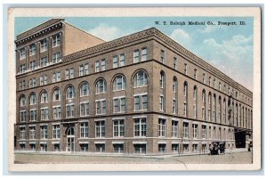 1921 W. T. Raleigh Medical Co., Building Freeport Illinois IL Vintage Postcard