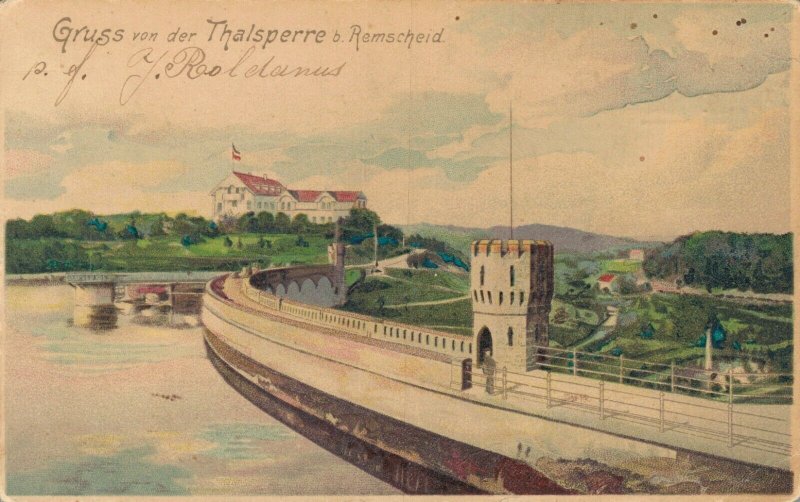 Germany Gruss von der Thalsperre bei Remscheid 06.90