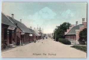 Region Nordjylland Denmark Postcard Greetings from Hurup c1910 Unposted
