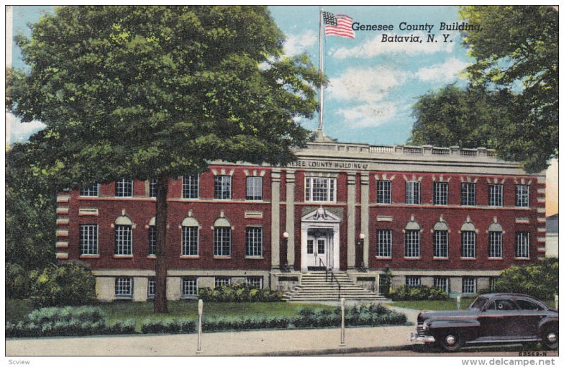 Genesee County Building, BATAVIA, New York, PU-1953