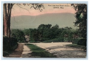 1912 View West from Sunset View, Lenox Massachusetts MA Lee MA Postcard