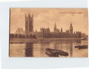 Postcard Houses Of Parliament, London, England