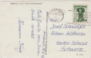 Vintage Postcard Austria Innsbruck Tirol 1953