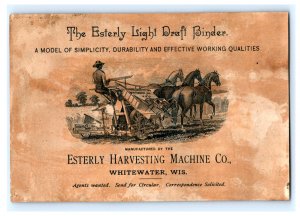 1880s Esterly Harvesting Machine Co. Light Draft Binder Set Of 3 F108