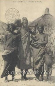 Senegal - Famille der Peulhs African Nude Unused postal marking on front 1904