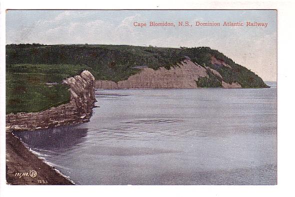 Cape Blomidon, Nova Scotia, Dominion Atlantic Railway on Front