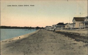 Ocean Grove Massachusetts MA Long Beach Vintage Postcard