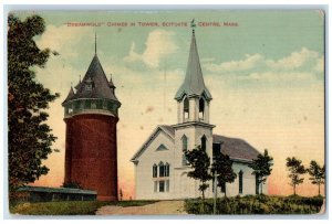 c1910's Dreamwold Chimes In Tower Scituate Centre Sea View MA Antique Postcard 