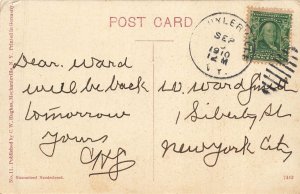 Thomson & Greenwich NY~Hudson Valley Bridge Crossing Battenkill~1910 Postcard