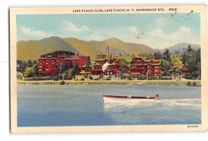 Adirondack Mountains New York NY Postcard 1930-1950 Lake Placid Club