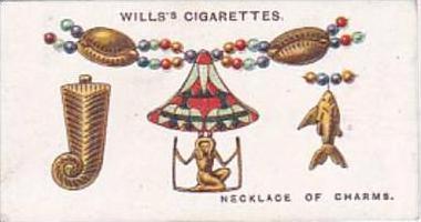 Wills Cigarette Card Lucky Charms No 31 Necklace Of Charms