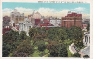 RICHMOND, Virginia, 1910-1920s; Bird's-Eye View From State Office Building