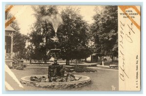 1916 Tuck West Green Bay Wisconsin WI Water Fountain Unposted Postcard