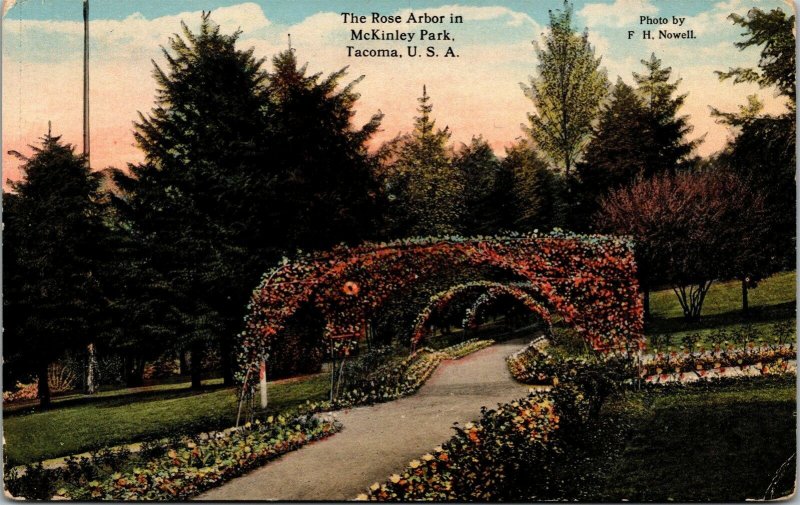 Vtg Tacoma Washington WA The Rose Arbor in McKinley Park 1910s Postcard