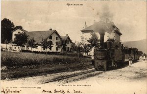 CPA AK GERARDMER Le Tramway de Remiremont TRAM VAPEUR (977317)