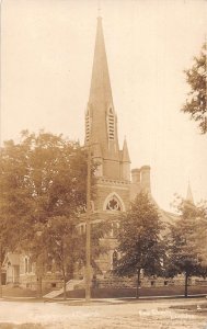 Eau Claire Wisconsin Congregational Church Real Photo Vintage Postcard AA48804