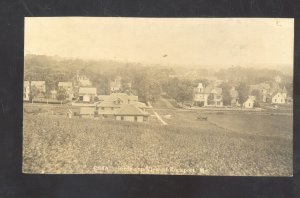 RPPC ROCKPORT MISSOURI DOWNTOWN BIRDSEYE VIEW 1910 REAL PHOTO POSTCARD