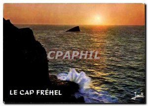 Postcard Modern Colors of Brittany Cap Frehel Sunset on the Chain of Cape