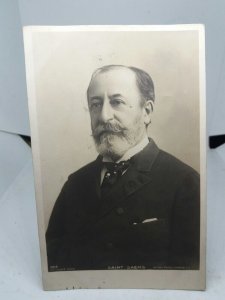 Charles-Camille Saint-Saëns French Composer Vintage Postcard 1905 Rotary Photo