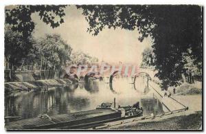 Old Postcard Paris Pont Marie and the Ile Saint Louis