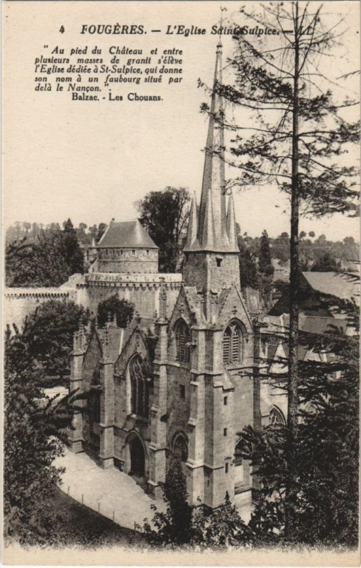 CPA Fougeres Eglise St Sulpice (1237425)