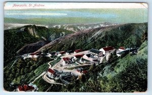 Aerial View Newcastle St. Andrew UK Postcard