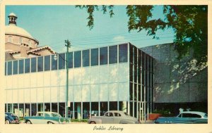 Autos Charlotte North Carolina Public Library Dixie News Teich Postcard 12101