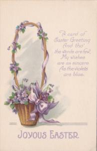 Easter With Basket Of Flowers