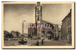 Postcard Old Toulouse Church of Saint Etienne