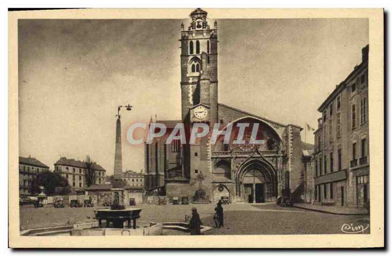 Postcard Old Toulouse Church of Saint Etienne