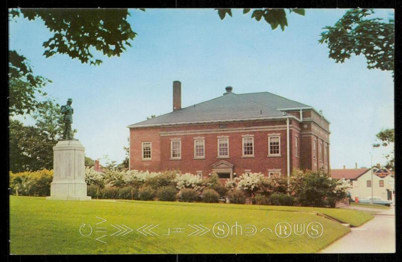 Courthouse and War Memorial at Yarmouth, Nova Scotia.