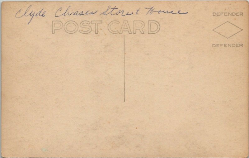 Bradford Maine RPPC Postmaster Clyde Chase Store and Home c1930s Postcard V15