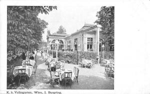 Wien Vienna Austria Volksgarten Burgring Antique Postcard J55991