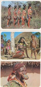 Zulu Warrior Natal Risque African Woman Water Carriers 3x Postcard s