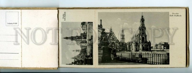 476881 brochure with 12 small and 12 postcards Germany Dresden