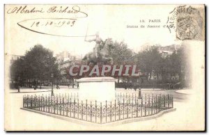 Old Postcard Paris Statue of Joan of Arc