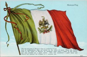 Mexican Flag Mexico Unused HSB #2130 Postcard H25