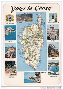 FRANCE, PU-1986; Multiple Views of Haute Corse, Calvi, Iles Sanguinaires, Sar...